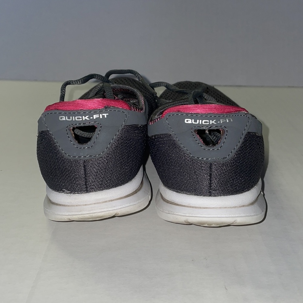 Skechers GoGo Mat Sneakers - Grey & Pink - Size 8 - Picture 4 of 7